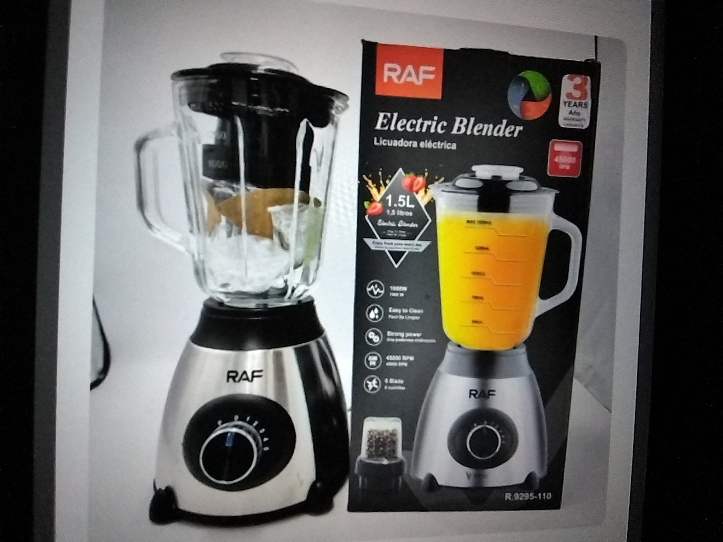 LICUADORA ELECTRIC BLENDER RAF (CAJA X 6) (6 UND X CAJA)
